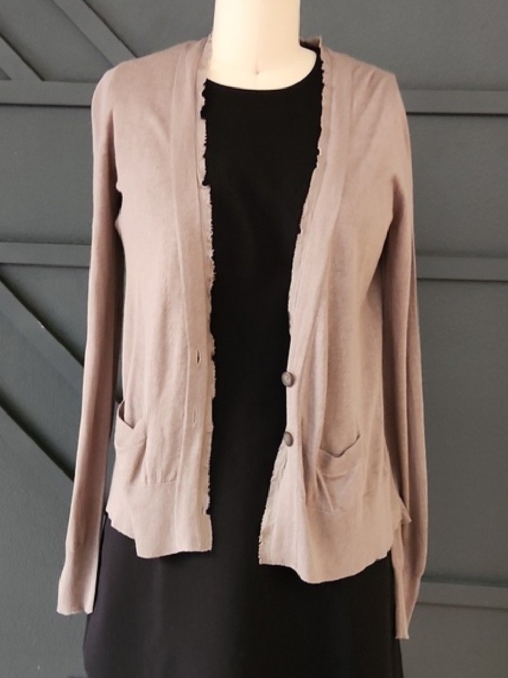 {Jigsaw} silk/wool/cashmere blend cardigan Small